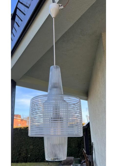 Šviestuvas, lempa stiklinė Mid-Century Modern stiliaus, 1950-1960 m. Dizaineris Aloys Ferdinand Gangkofner (1920-2003). Kaina 238