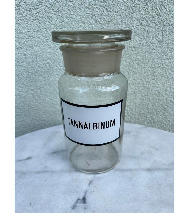 Vaistų, vaistinės butelis antikvarinis Tannalbinum. Kaina 38