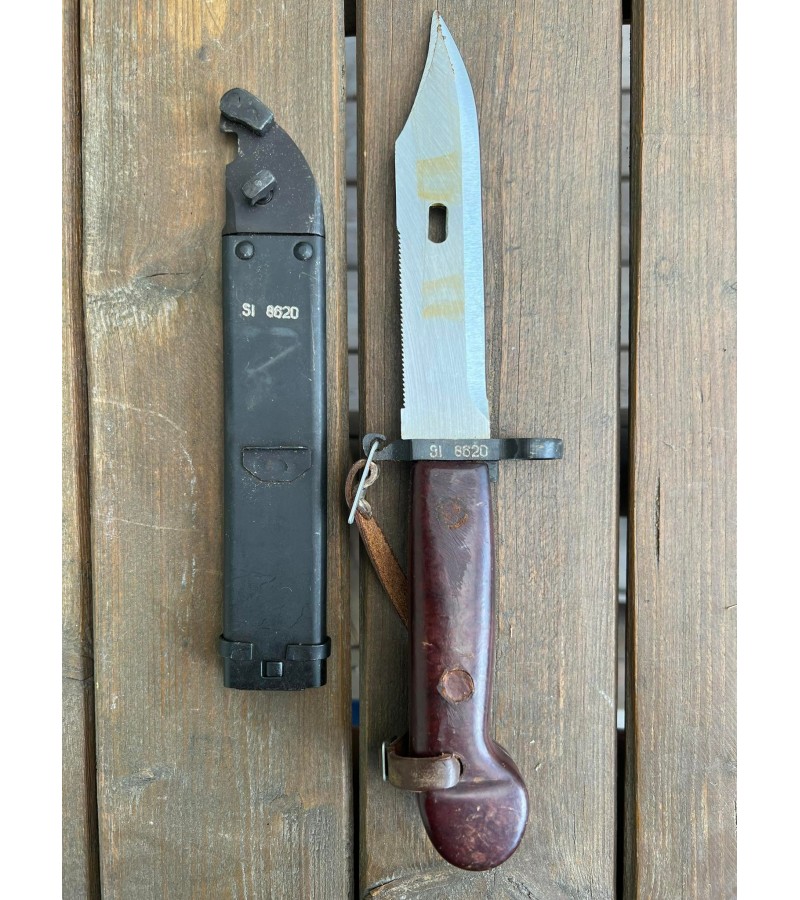 Durtuvas su makštim, dėklu, Bayonet AKM, tarybinių laikų Čekoslovakija. Originalas. Kaina 78