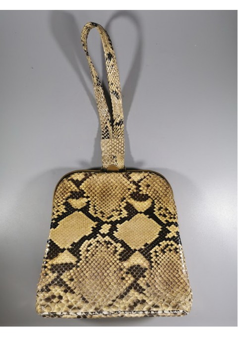 Rankinukas, rankinė, delninukė vintažinė, retro stiliaus gyvatės odos. Kaina 87