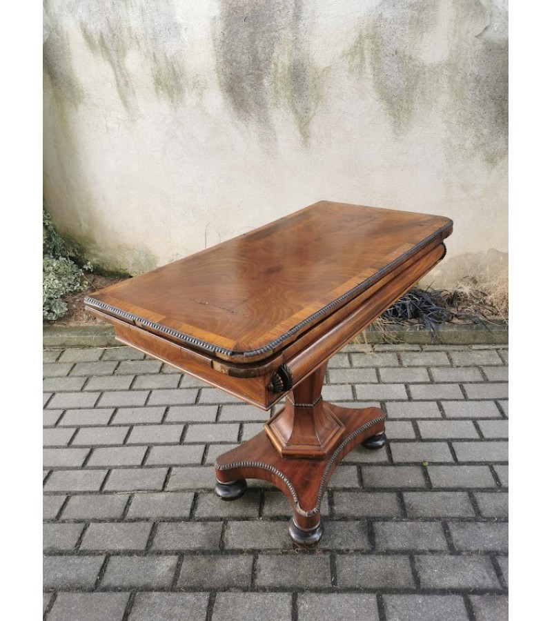 Konsolė, lošimų staliukas antikvarinis, Biedermeier Game Table. Kaina 287