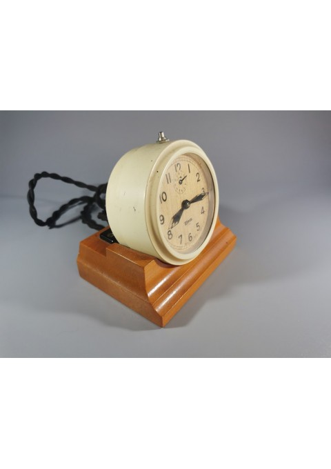 Laikrodis žadintuvas elektrifikuotas, antikvarinis Elma Swiss Made. Netikrintas. Kaina 32
