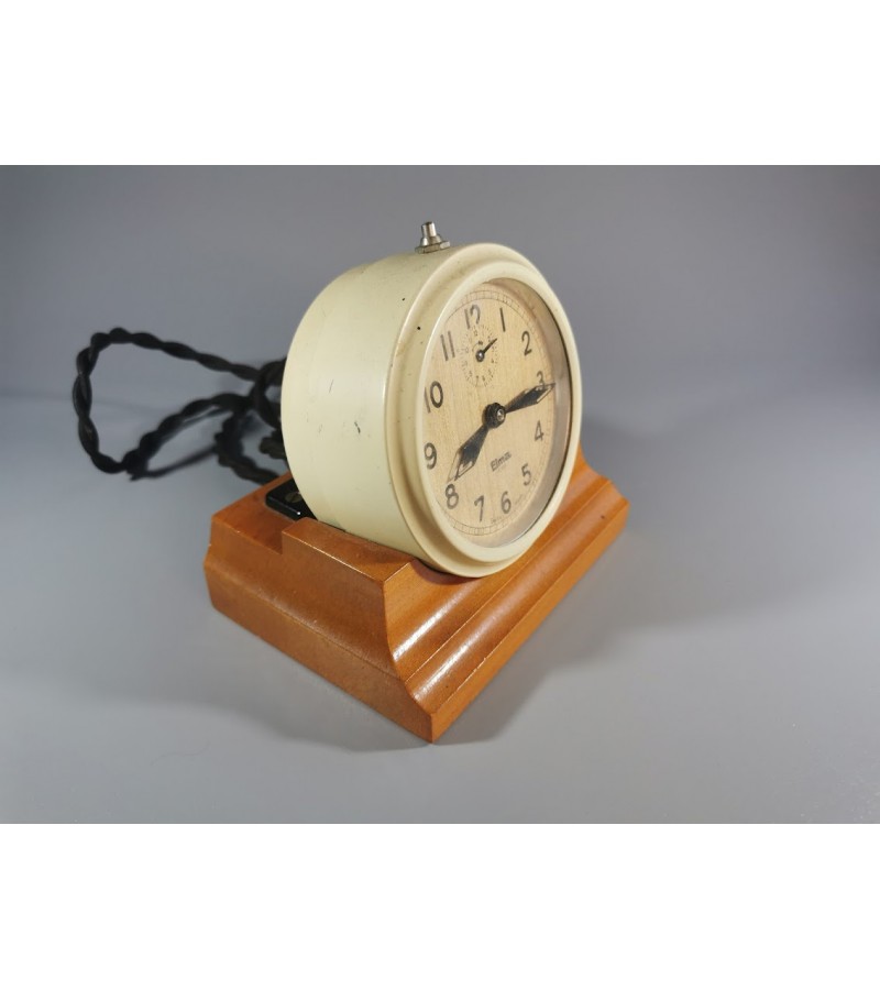 Laikrodis žadintuvas elektrifikuotas, antikvarinis Elma Swiss Made. Netikrintas. Kaina 32