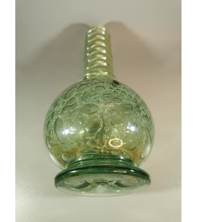 Vaza, butelis storo stiklo antikvarinis. Kaina 26