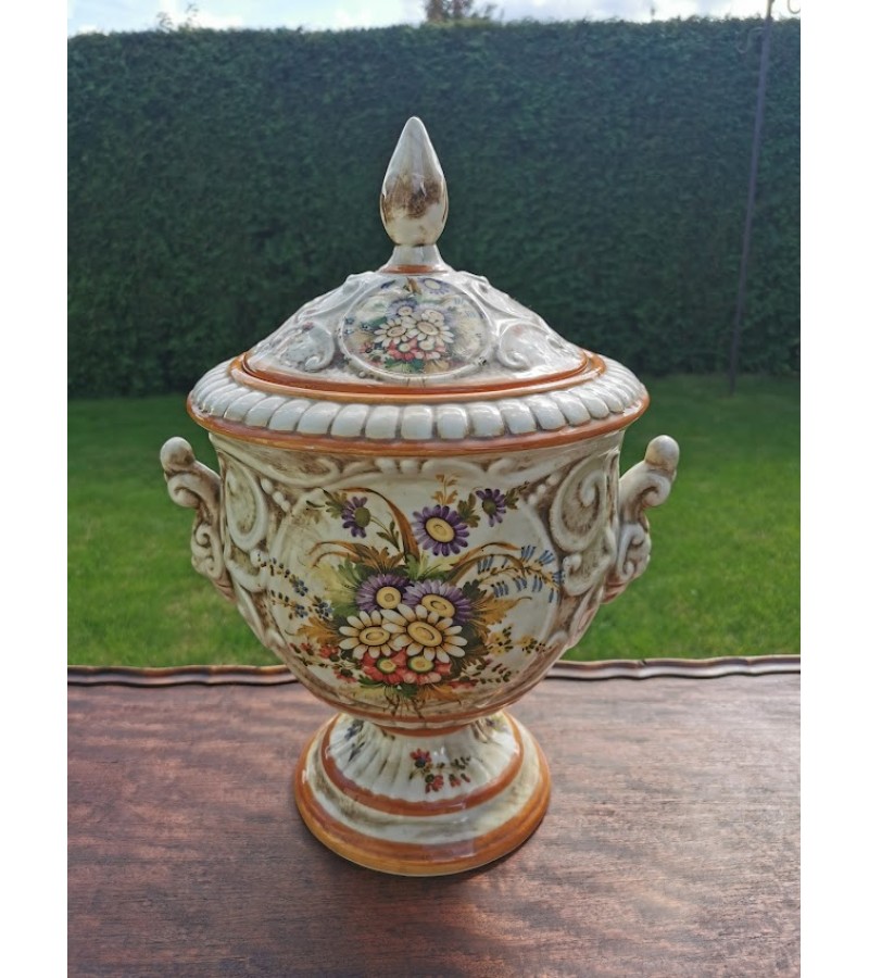 Vaza, urna didelė, fajanso. CERAMICA LE TORRI. Made in Italy. Kaina 157