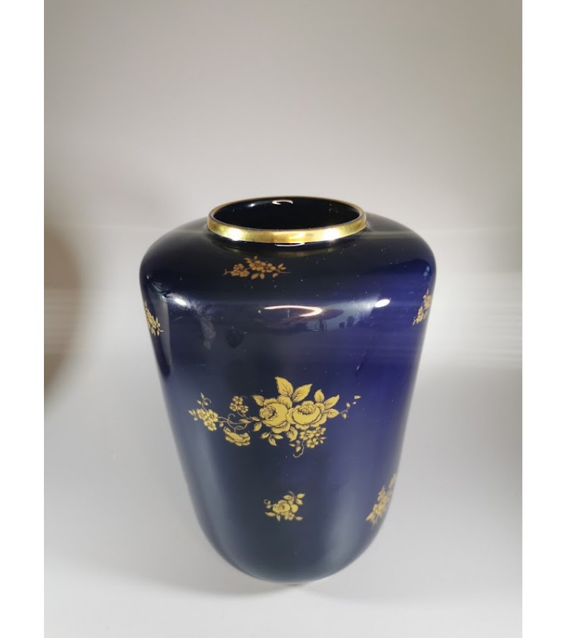Vaza, urna porcelianinė, kobalto. Upsala Ekeby KP Karlskrona Sweden. Kaina 36