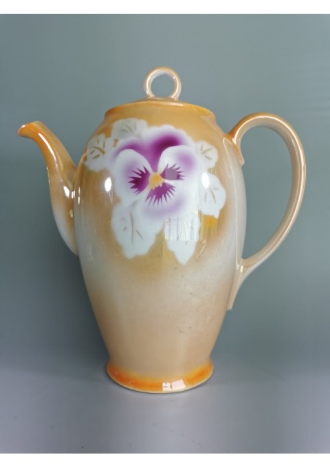 Kavinukas, arbatinukas porcelianinis, tarpukario laikų Victoria China Czechoslovakia. Kaina 28