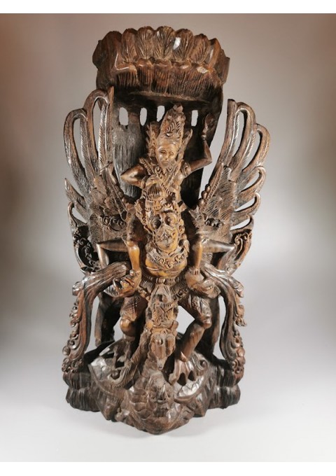 Statulėlė, figūrėlė medinė, drožinėta, religinė, antikvarinė. Indonezija. Kaina 132