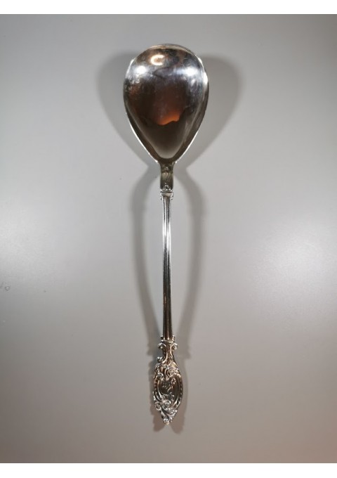 Šaukštas, samtis didelis sidabrinis, antikvarinis. 71 g. Ilgis 26 cm. Kaina 107