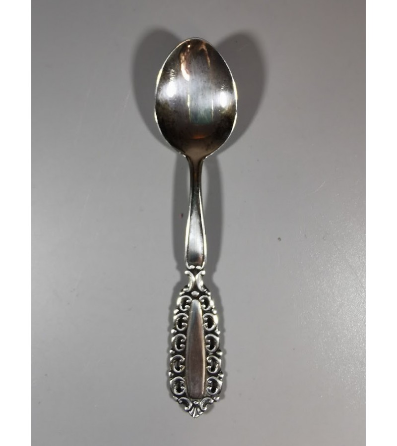 Šaukštelis sidabrinis, antikvarinis. 9 g. Ilgis 10 cm. 