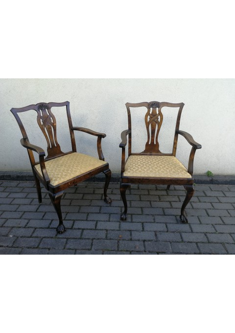 Kėdės, krėslai Chippendale antikvarinės. 2 vnt. Kaina po 72