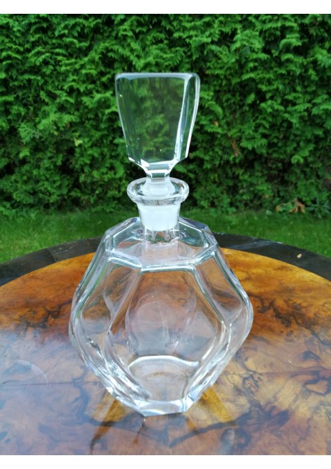 Grafinas ART DECO antikvarinis, krištolinis. Art Deco crystal glass decanter. Kaina 87