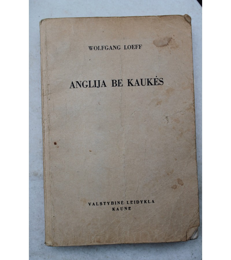 Knyga Anglija be kaukes, 1939 m. Kaina 13