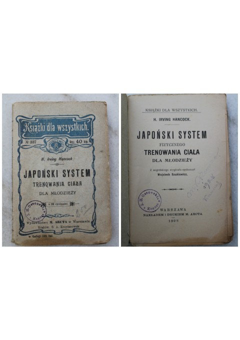Knyga Japonski system trenowania ciala dla mlodiezy, 1908 m. Kaina 21