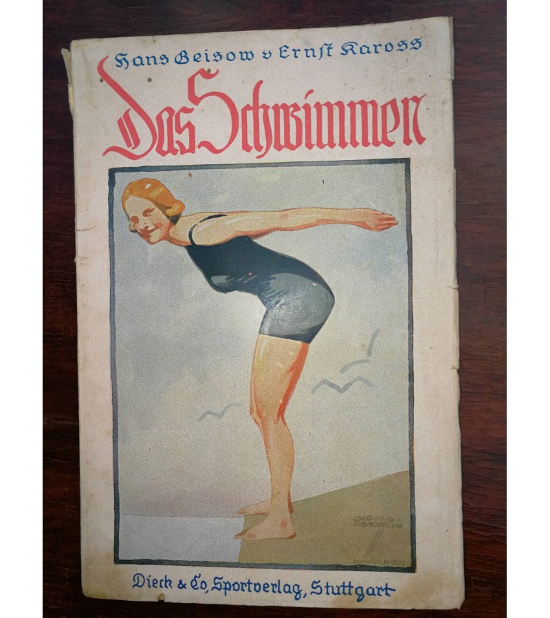Plaukimas vok. kalba. 1921 m. Kaina 8