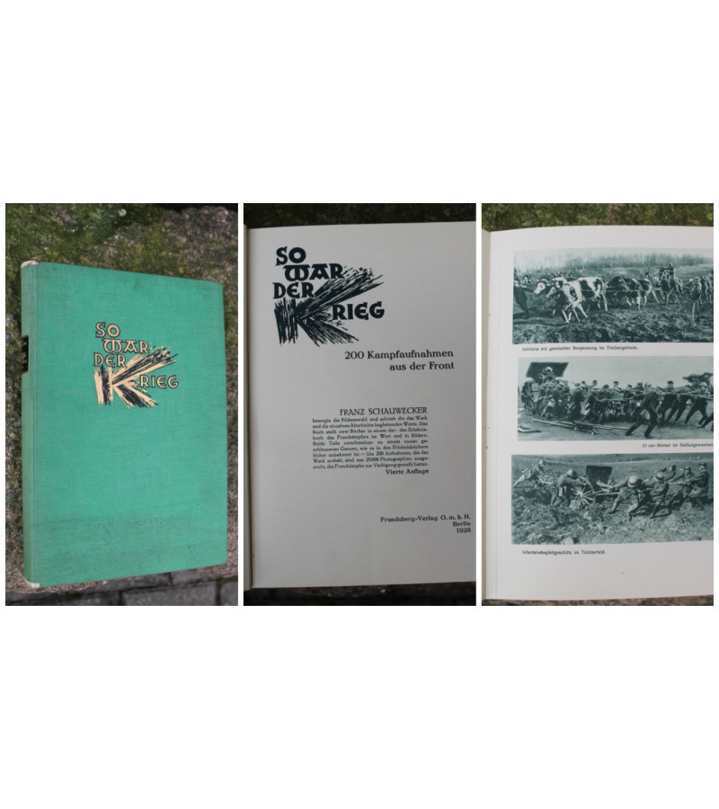 Knyga karine tematika So war der Krieg, 1928 m. Kaina 58