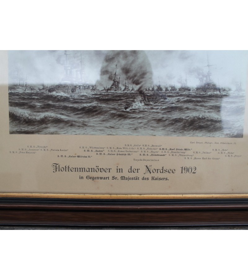 Vokieciu karo laivai, 1902 m.  Nuotrauka. Kaina 47