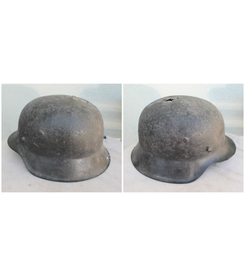 Vokiškas šalmas, M42. German helmet M42. Karo pabaigos, naudotas Lietuvoje. Kaina 82