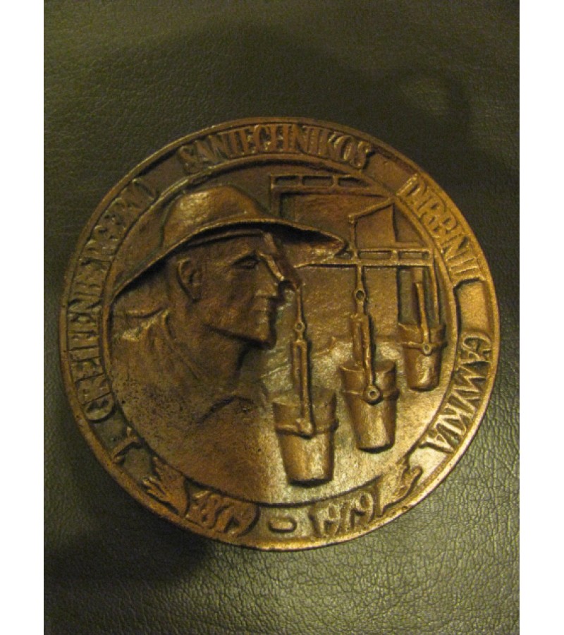 Stalo medalis J. Greifenbergerio santechnikos dirbinių gamykla. 1879-1979. Kaina 8 Eur.