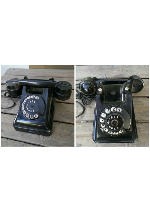 Telefonas sovietinis, tarybinių laikų, VEF. Ryga, 1950 m. naudotas Kaune. Kaina 78