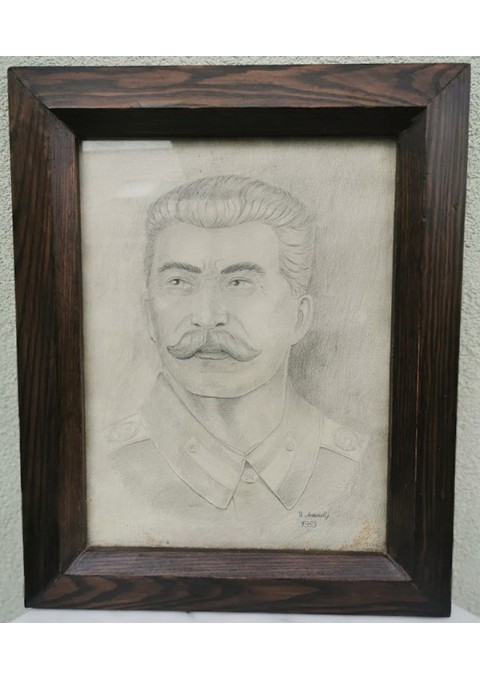 Stalino portretas. 1953 m. Portrait of Stalin. 1953. Originalas. Kaina 128