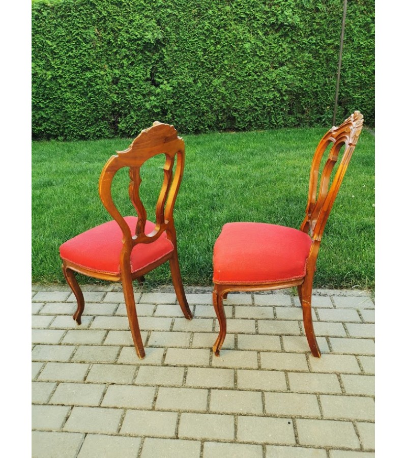 Kėdės antikvarinės, 2 vnt. Spyruoklinės. Kaina po 21