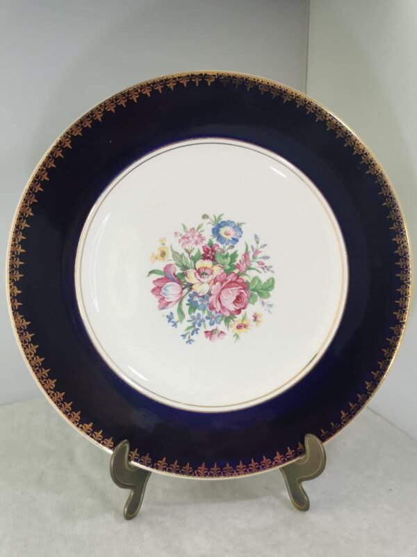 Lėkštė fajanso, antikvarinė, angliška. Kaina 28