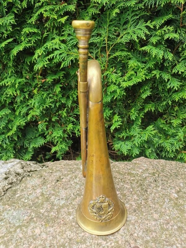 Trimitas varinis, antikvarinis. Veikiantis. Kaina 68