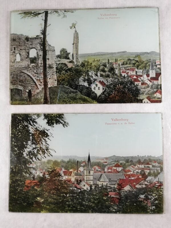 Atvirukai antikvariniai išgaubtame stikle. Originalas. 2 vnt. Kaina po 12