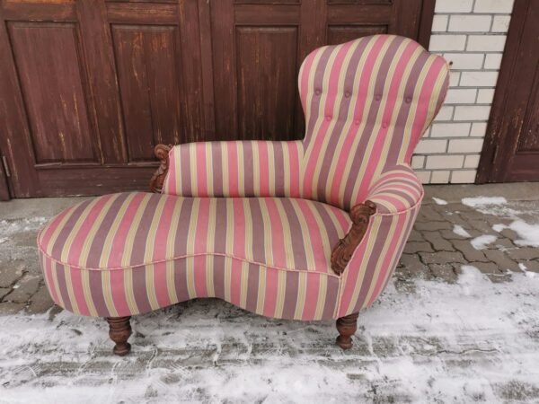 Kanapa, minkštasuolis, sofa antikvarinė, XIXa. pr. Kaina 318