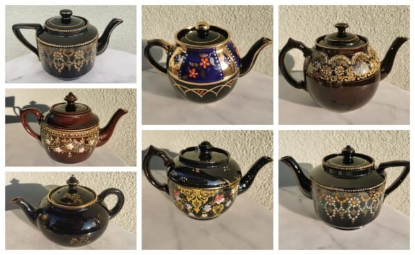 Arbatinukų, arbatinių antikvarinių kolekcija. England. LIKO 4 vnt. Kaina po 21