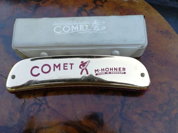 Armonikele Hohner Comet su deklu. Kaina 62
