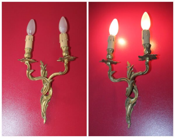 Bronziniai bra šviestuvai, 2 vnt. Kaina po 83