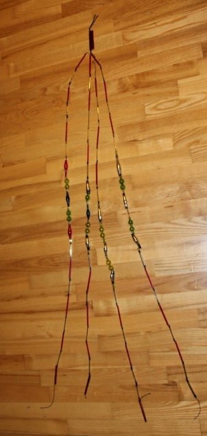 Girlianda eglutės stiklinė, antikvarinė. Kaina 53