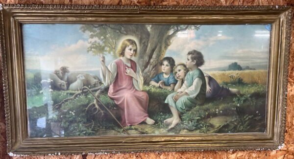 Paveikslas religinis, antikvarinis. Kaina 22