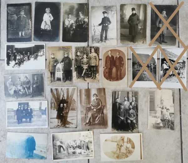 Nuotraukos įvairios tarpukario. Spaudas: Motuzas family collection. Perbrauktos PARDUOTOS. Kaina po 3 - 4