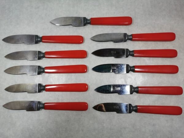 Peiliai vintažiniai tvirti vaisiams, riešutams. ROSTFRI SOLINGEN. 11 vnt. Kaina po 3