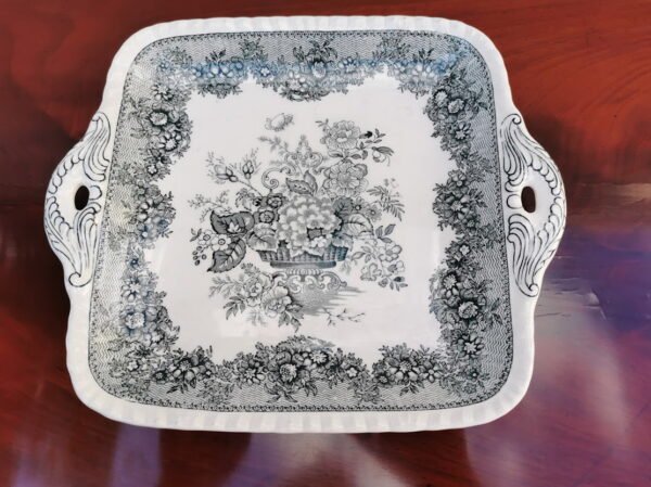 Lėkštė padėklas fajanso antikvarinis Mason's Anglija. Kaina 28