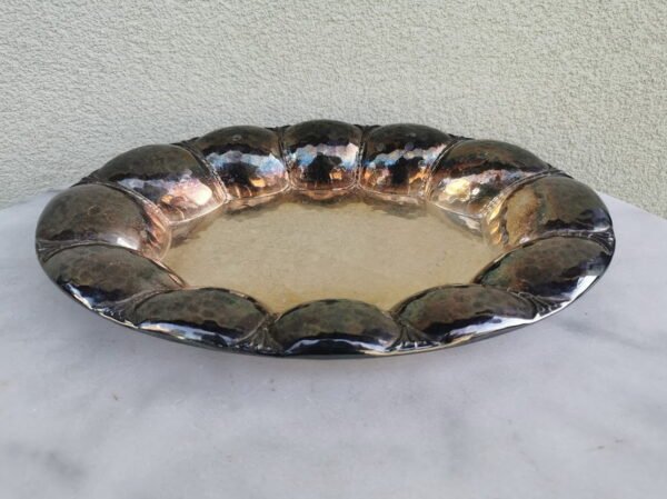 Lėkštė, padėklas, sausaininė sidabruota, antikvarinė. Kaina 23