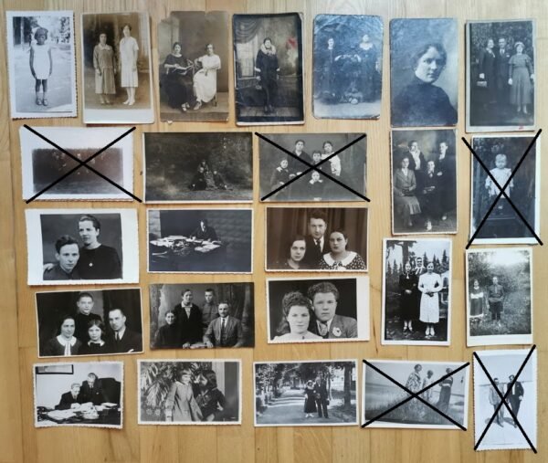 Nuotraukos tarpukario Lietuvos įvairios. Perbrauktos PARDUOTOS. Kaina po 1