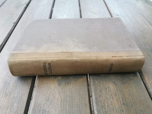 Laikraščio Švietimo darbas, 1928 m. I-IV įrištų numerių rinkinys. Kaina 28