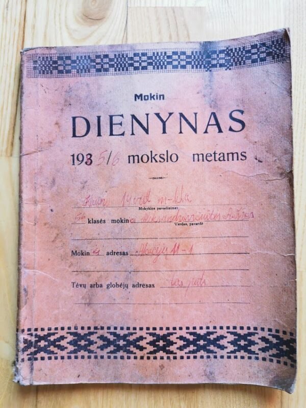 Mokinio Dienynas. 1940/41 mokslo metams. Kaina 32