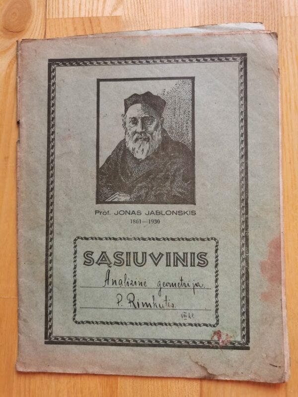 Sąsiuvinys tarpukario Lietuvos laikų. Kaina 15