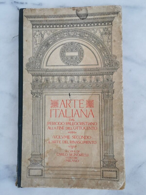Knyga Arte Italiana (Italijos menas). 1926 m. Kaina 22