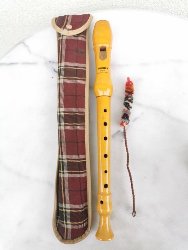 Dūdelė medinė medžiaginiame futliare. Kaina 26