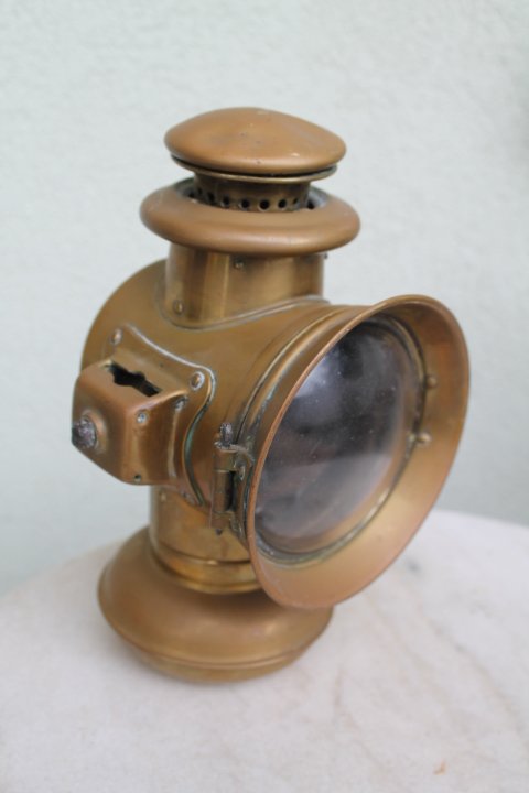 Žibintas karietos antikvarinis, žibalinė lempa SOLAR. 1909 m. Kaina 113