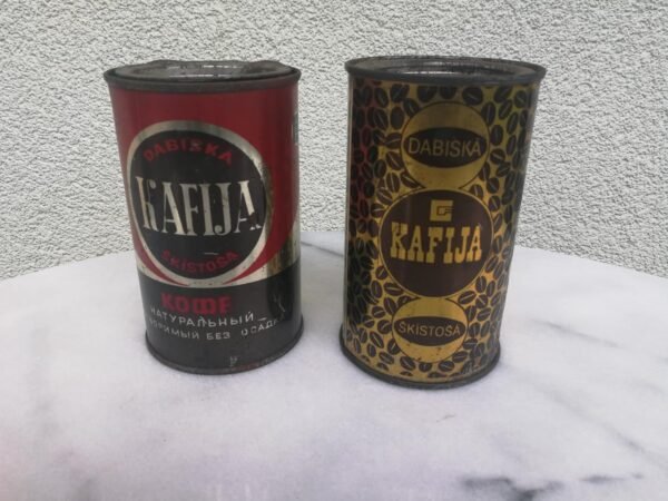 Kavos dėžutės tarybinės tirpios kavos sovietinių laikų. 2 vnt. Kaina po 6