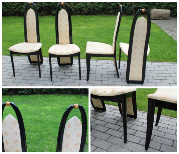 Kėdės vintažinės, 8-to dešimtmečio stiliaus. 4 vnt. Kaina po 33