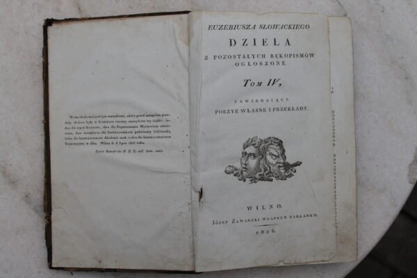 Knyga Dziela, Wilno, 1826 m. Kaina 87