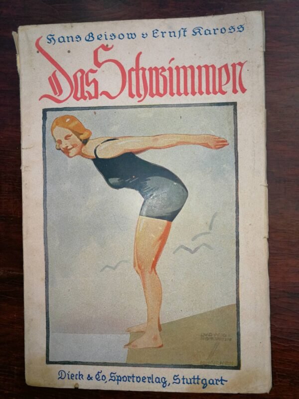 Plaukimas vok. kalba. 1921 m. Kaina 8